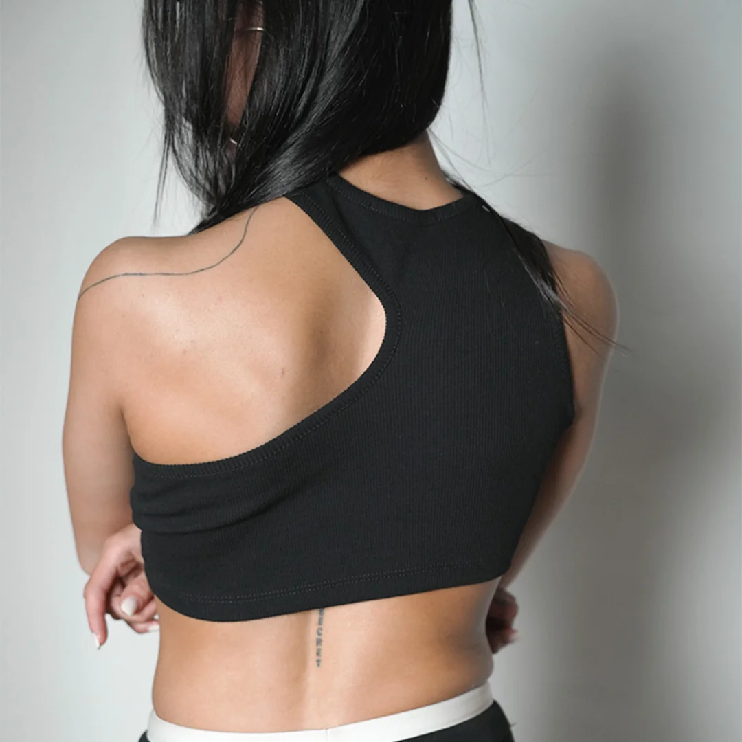 ASYMMETRICAL CROP TOP — 6