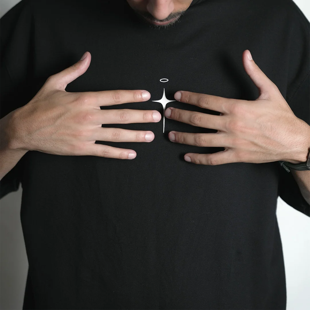 ALWAGHT BLACK TEE — 4