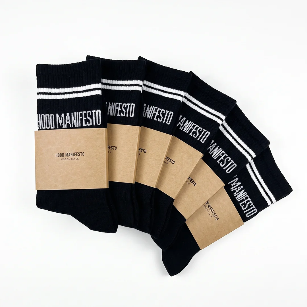 BLACK & WHITE SOCKS — 3