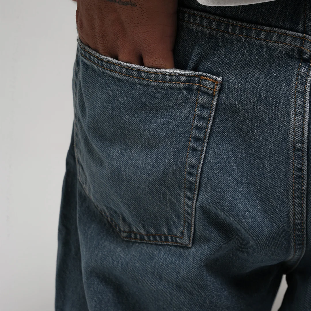 BLUE DENIM PANTS — 7