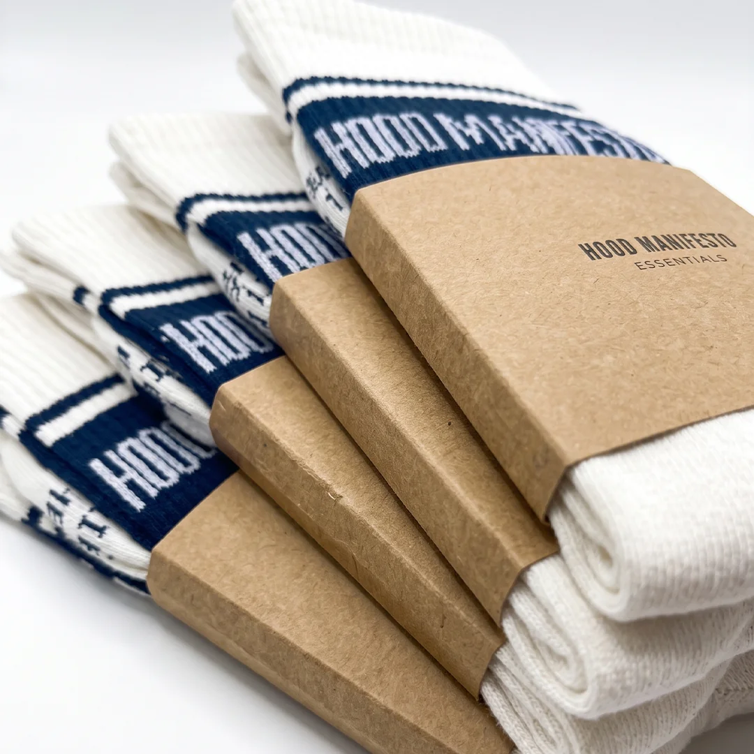 BLUE & WHITE SOCKS — 5