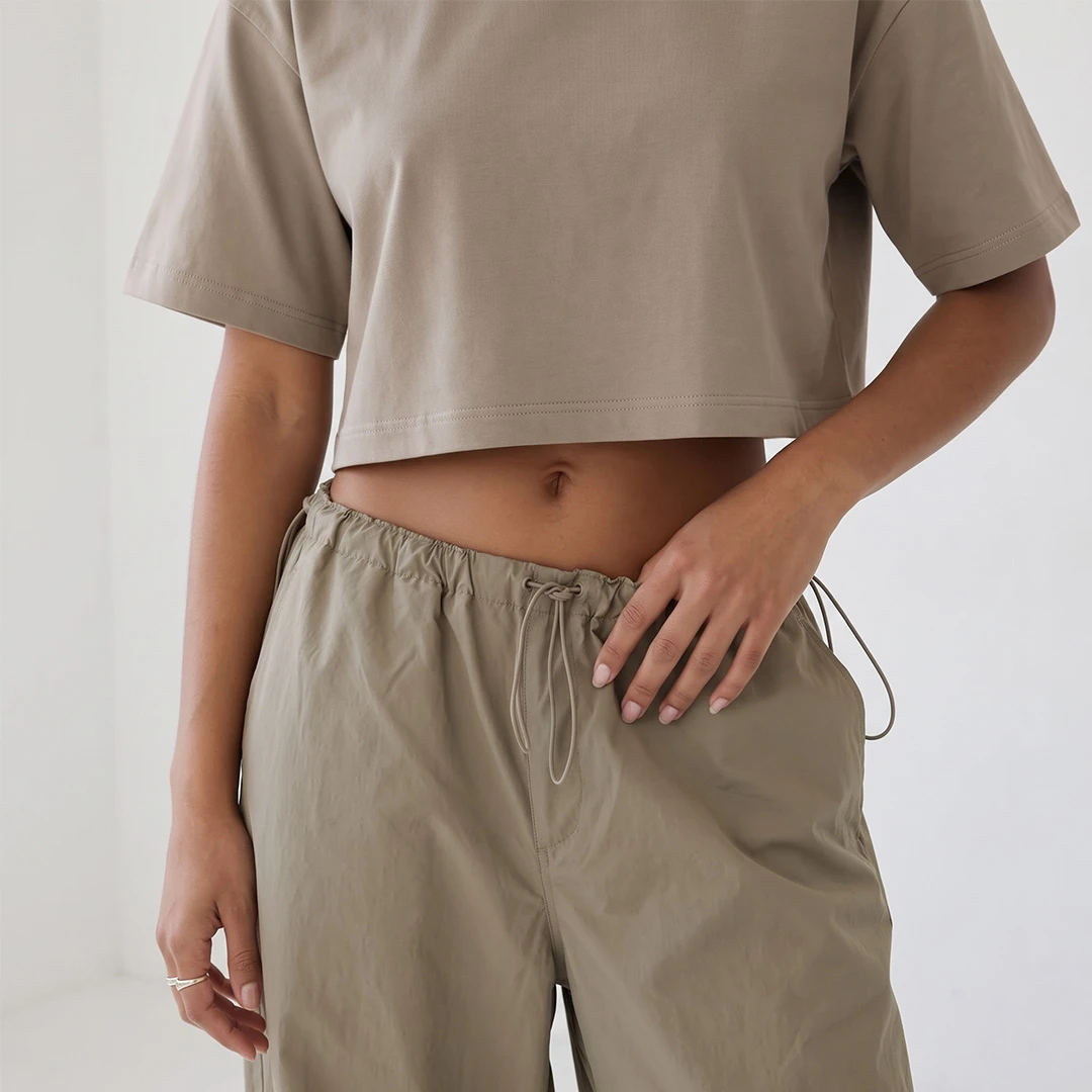 ESSENTIALS CROP SHIRT — 6
