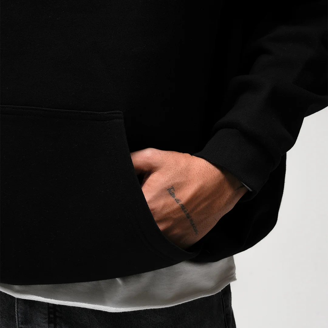 STATEMENT BLACK HOODIE — 3
