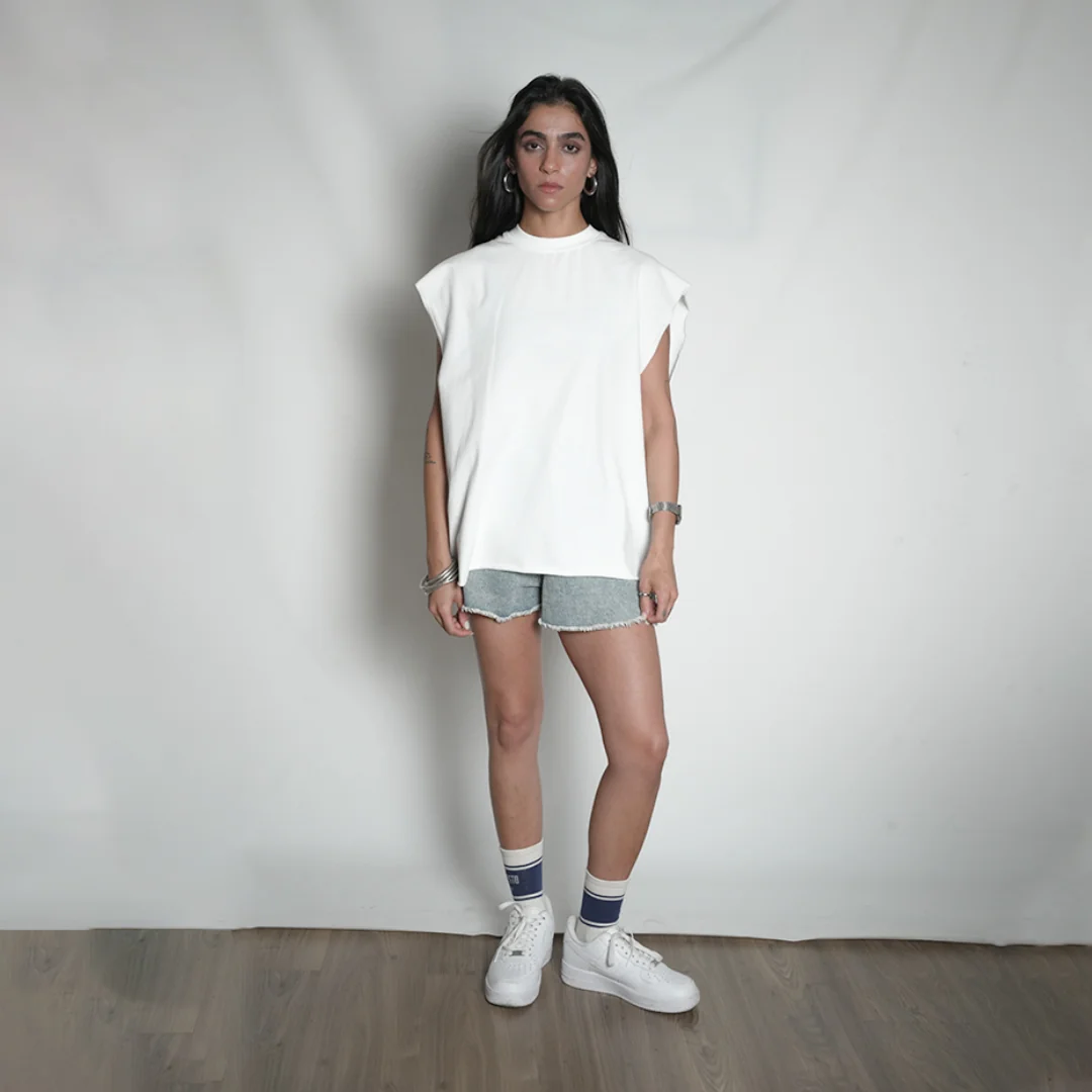 TYPOGRAPHY SLEEVELESS TEE — 5