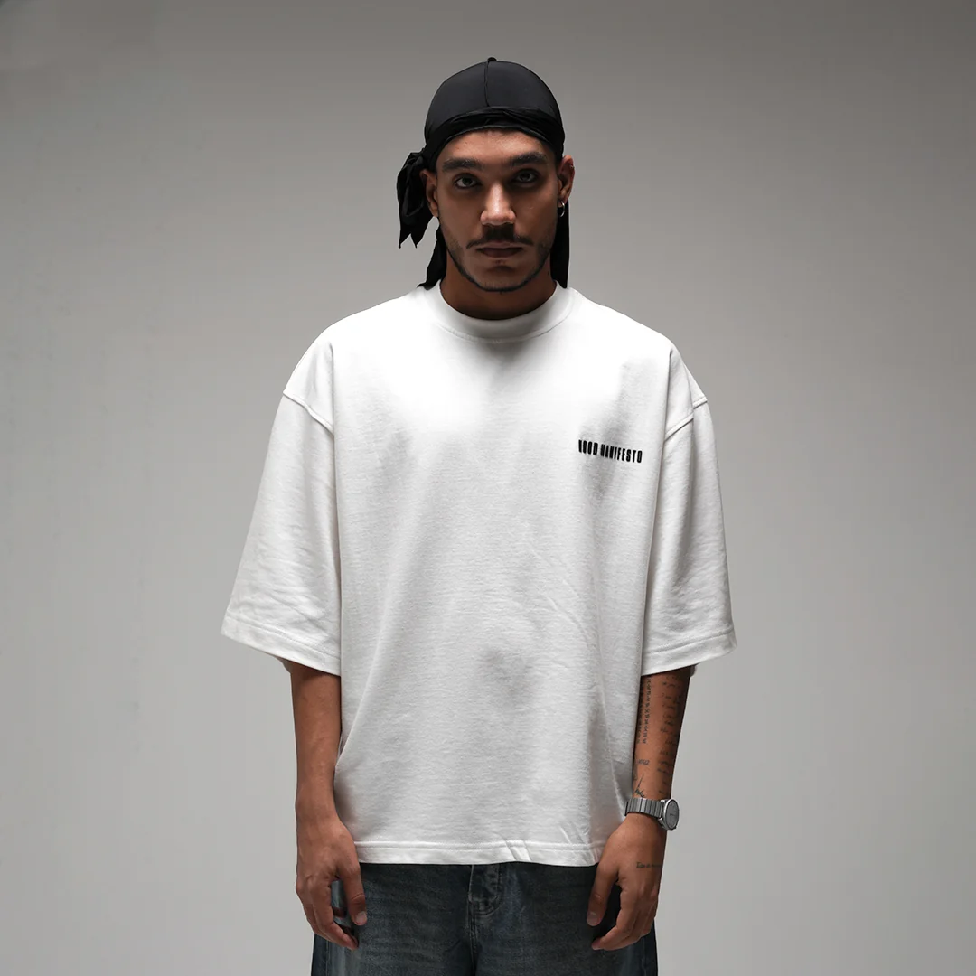 WHITE BASIC TEE — 1