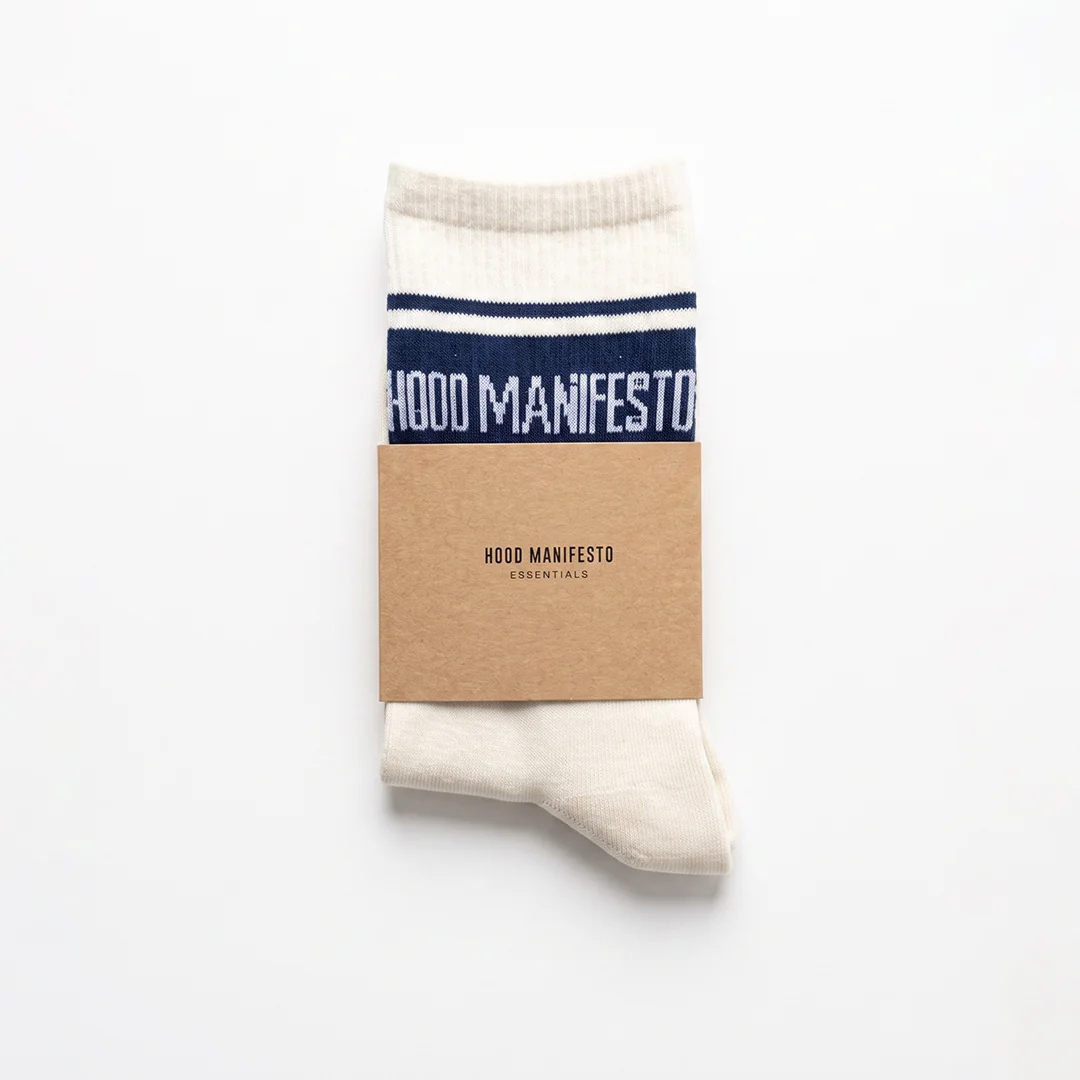 BLUE & WHITE SOCKS — 1