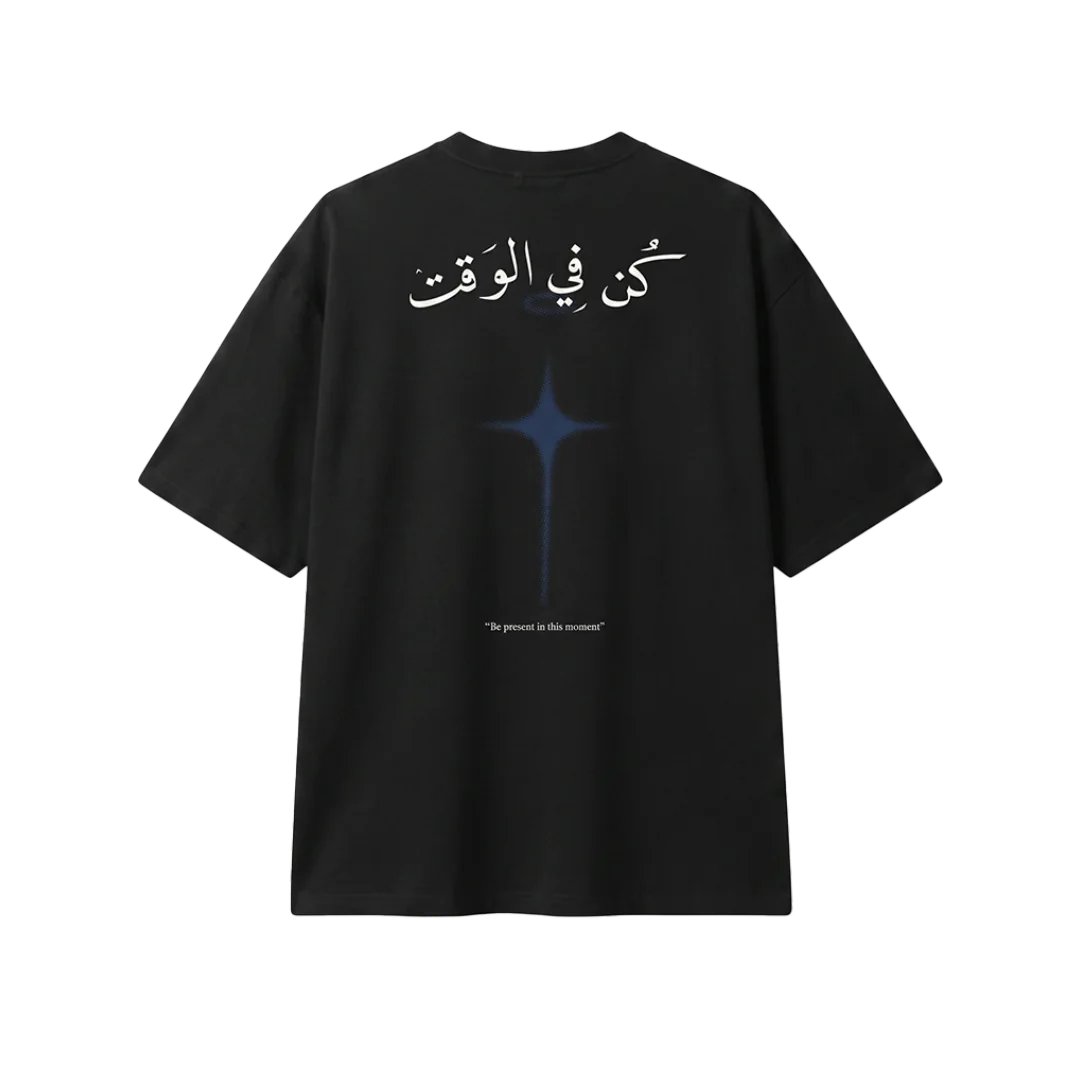 TYPOGRAPHY BLACK TEE — 4