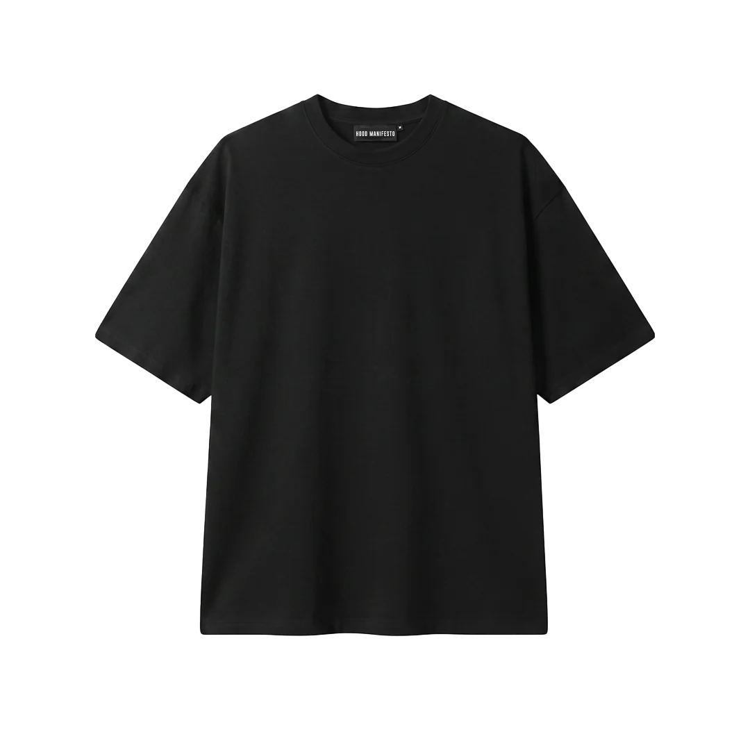 TYPOGRAPHY BLACK TEE — 3